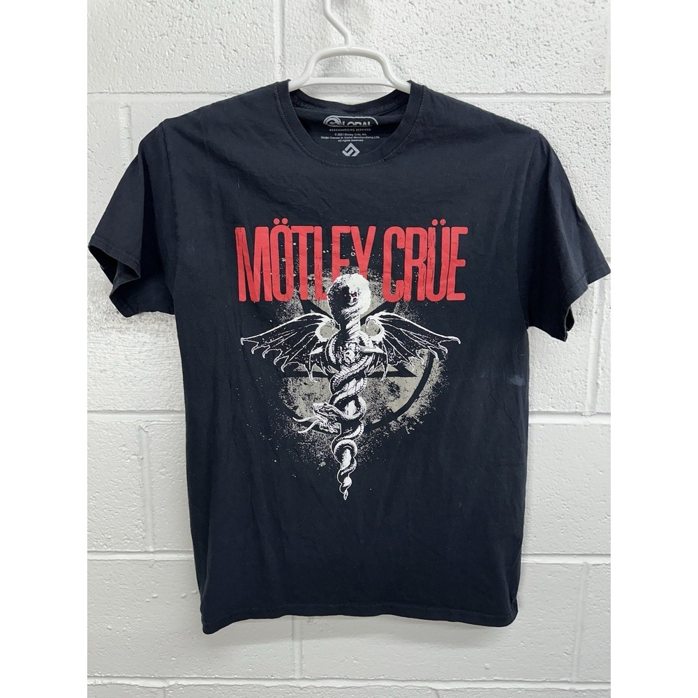 Motley-Crue Tee Shirt Men's Medium Black 2021 Heavy Metal Band